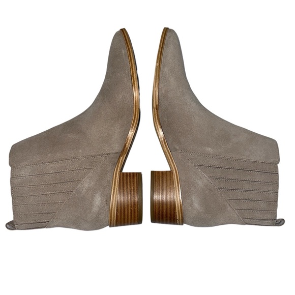 Marc Fisher Light Natural Suede Yolli Bootie - Picture 3 of 6
